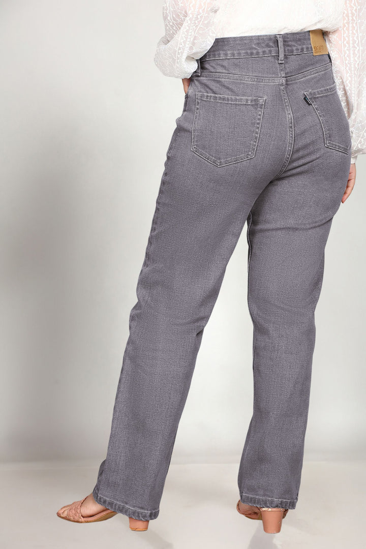 Custom Made Charcoal Women's Straight Fit Jeans