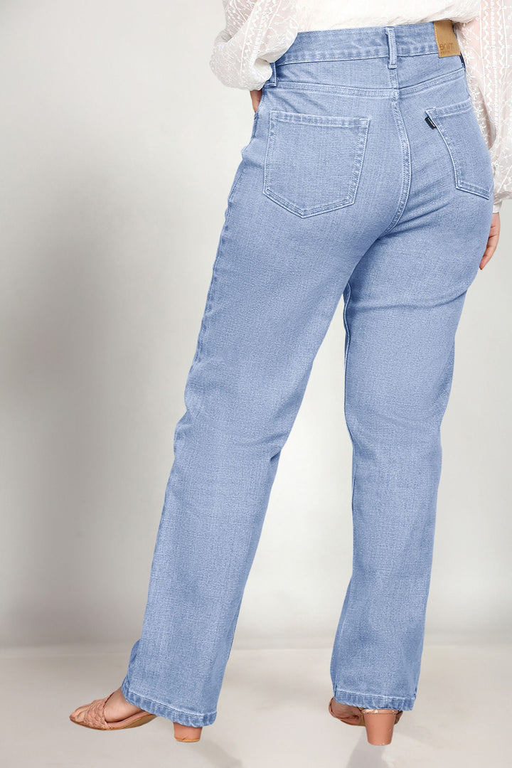 Custom Made Glacier Blue Women's Straight Fit Jeans
