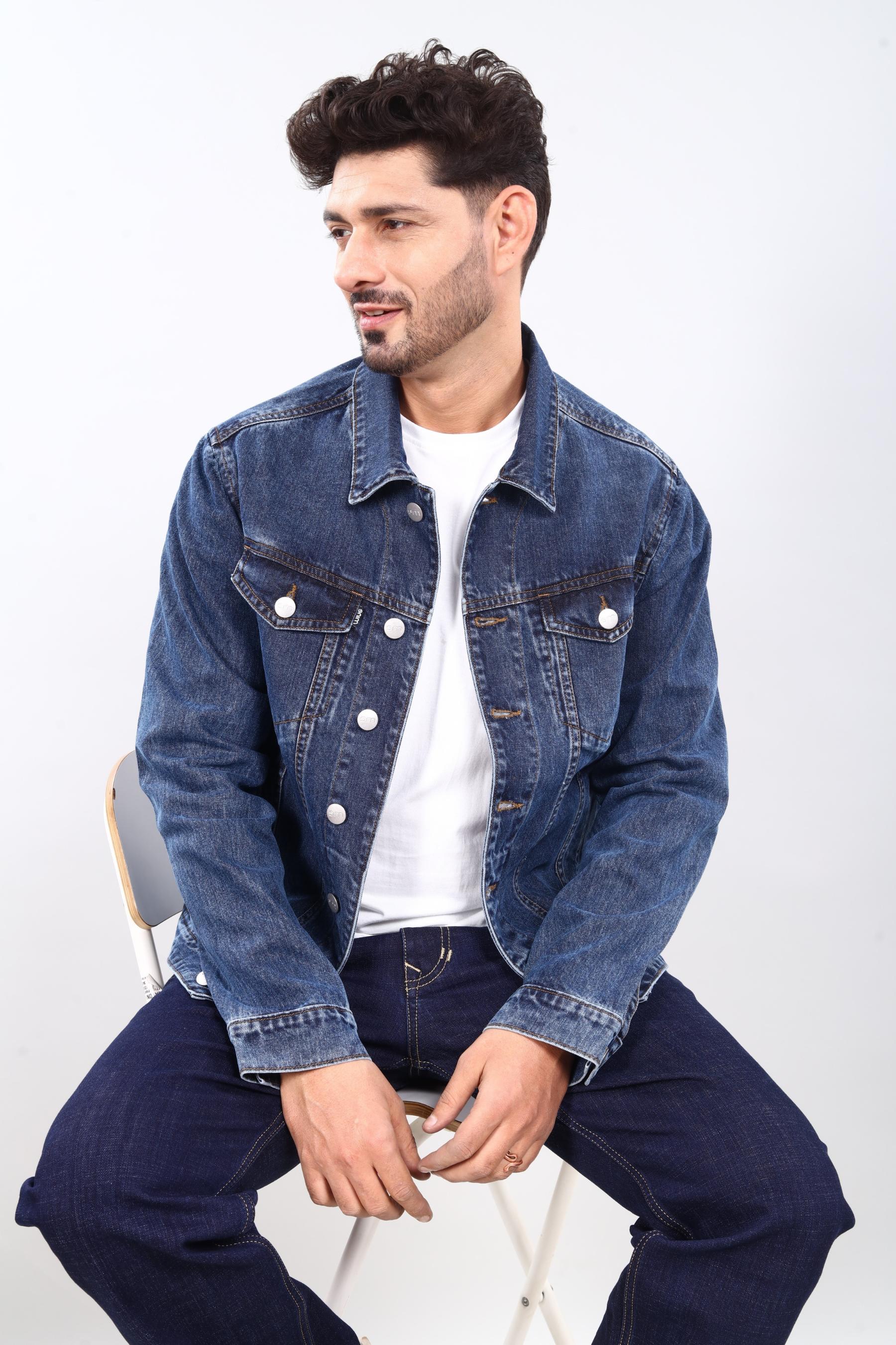 Men's Custom Denim Jackets in Deep Space for Bold Looks – Enim