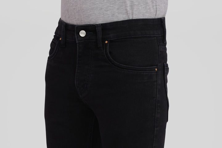 Custom Carbon Black Women's Straight Fit Jeans