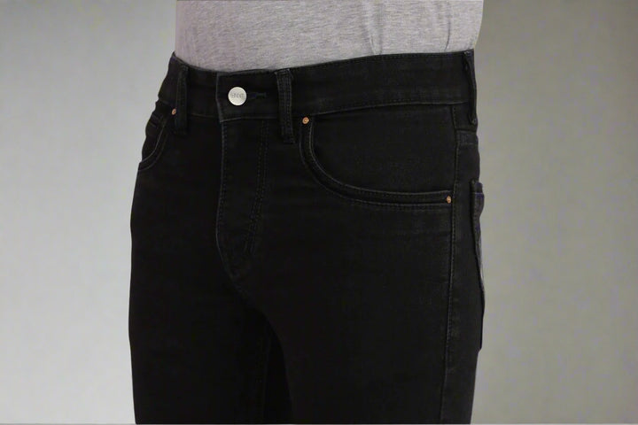 Custom made Carbon Black Slim Fit Jeans Pants for Men