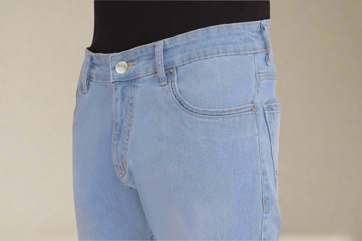 Custom made Glacier Blue Mens Bootcut Jeans Pants