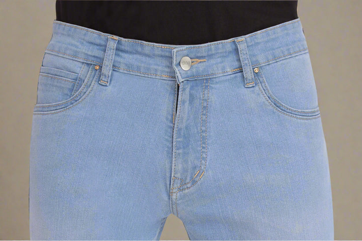 Custom made Glacier Blue Mens Bootcut Jeans Pants