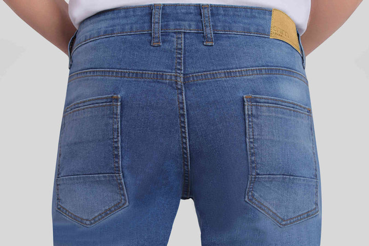 Custom Made Mid Blue Men’s Skinny Fit Jeans Pants