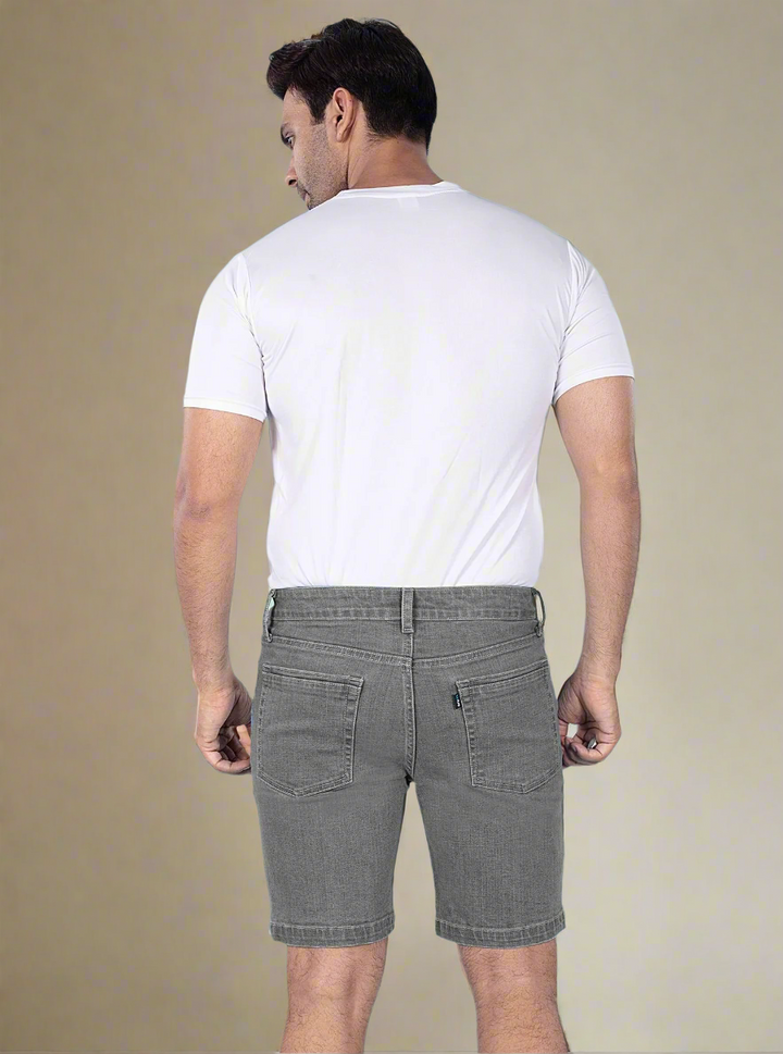 Custom Made Charcoal Mens Denim Shorts 