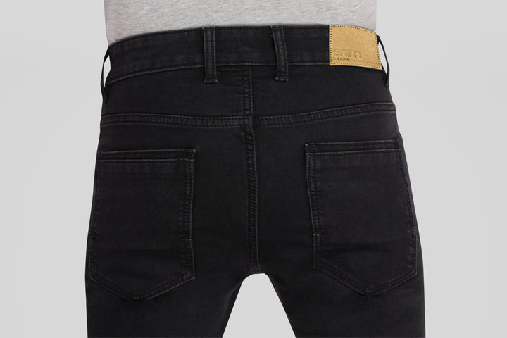 Custom made Carbon Black Slim Fit Jeans Pants for Men