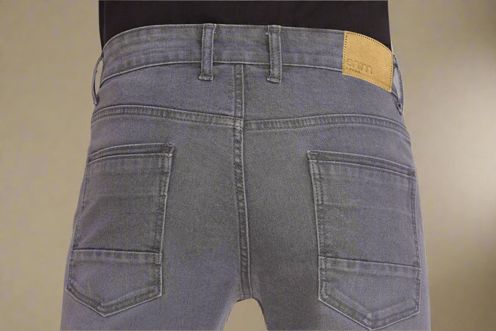 Custom made Charcoal Straight Fit Jeans Pants for Men