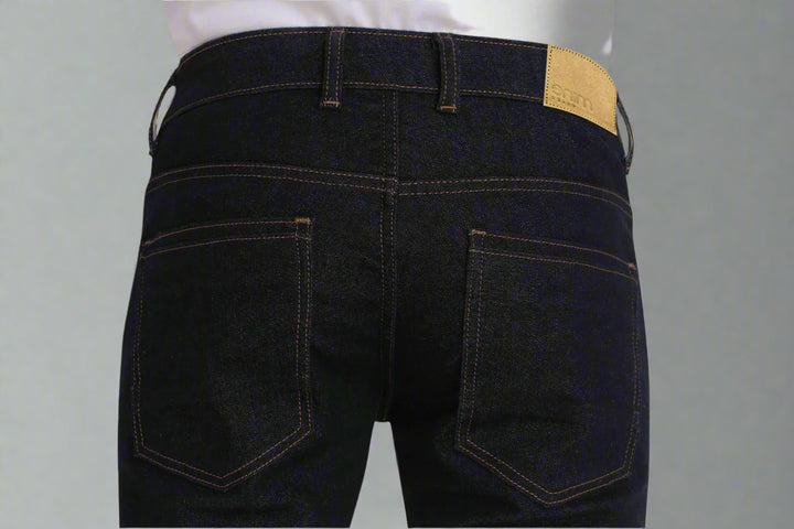 Custom made Raw Indigo Straight Fit Jeans Pants for Men