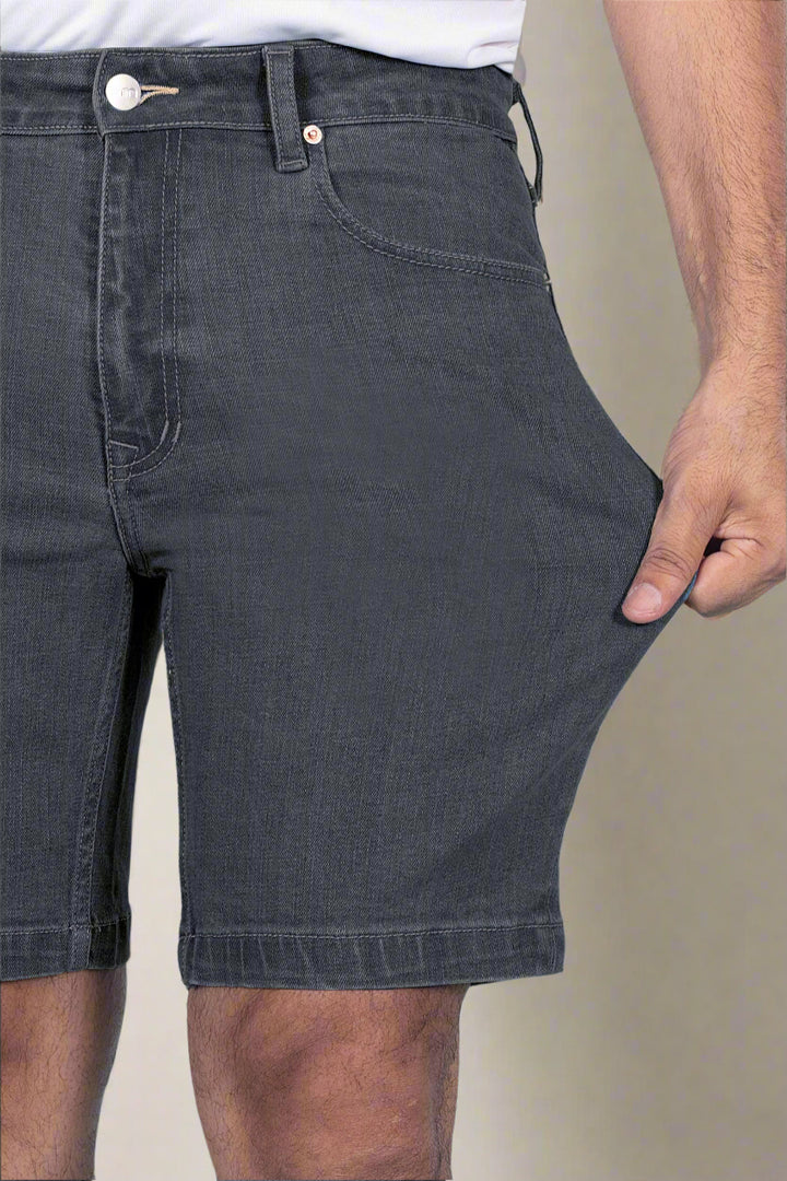 Custom Made Graphite Mens Denim Shorts 