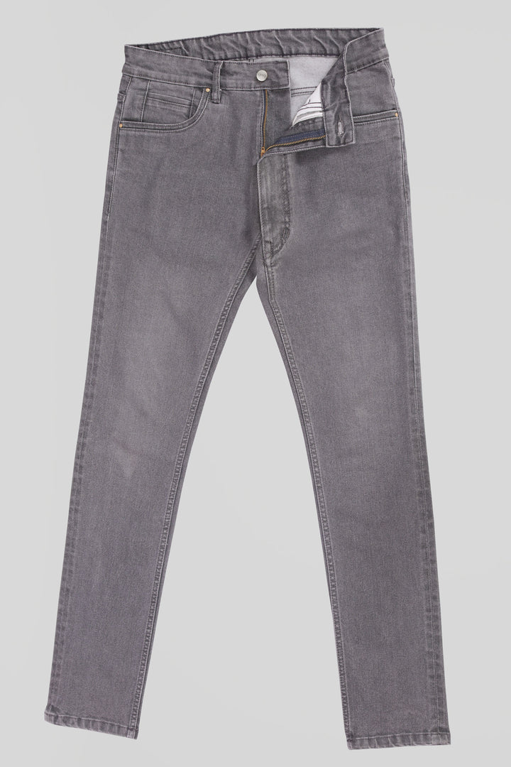 Custom Made Charcoal Men's Skinny Fit Jeans Pants