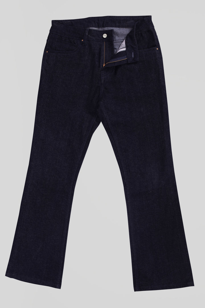 Custom made Raw Indigo Mens Bootcut Jeans Pants