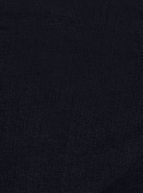 Custom Made Pure Black Mens Denim Shorts 