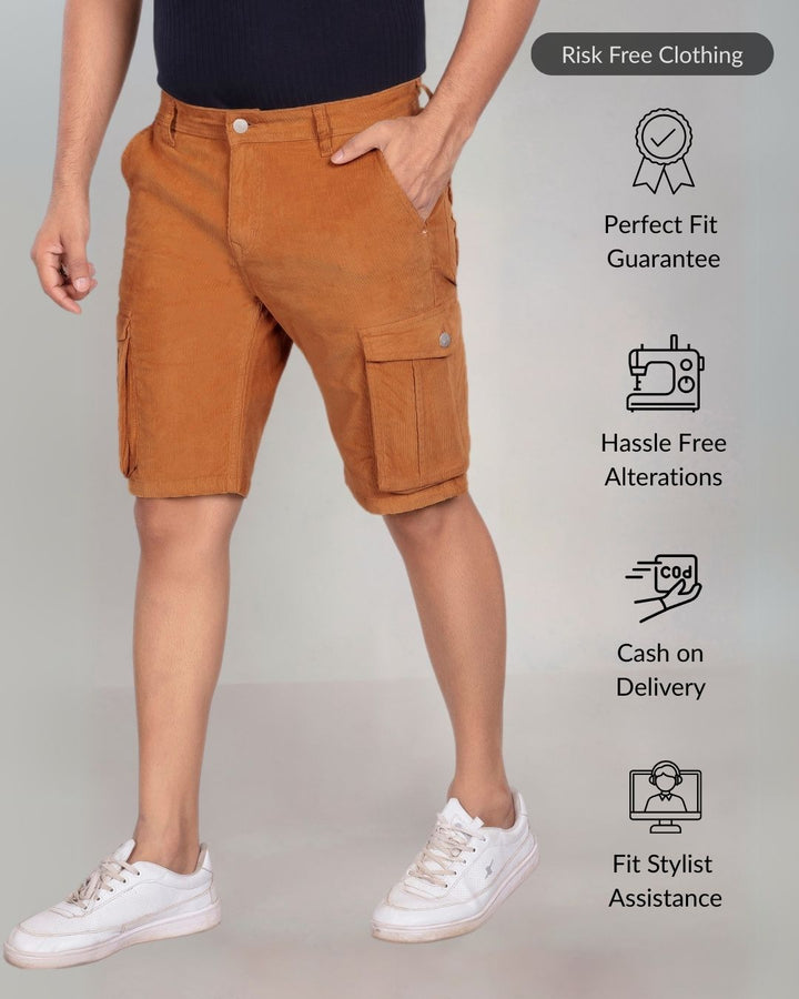 Custom Made Almond Men's Cargo Shorts