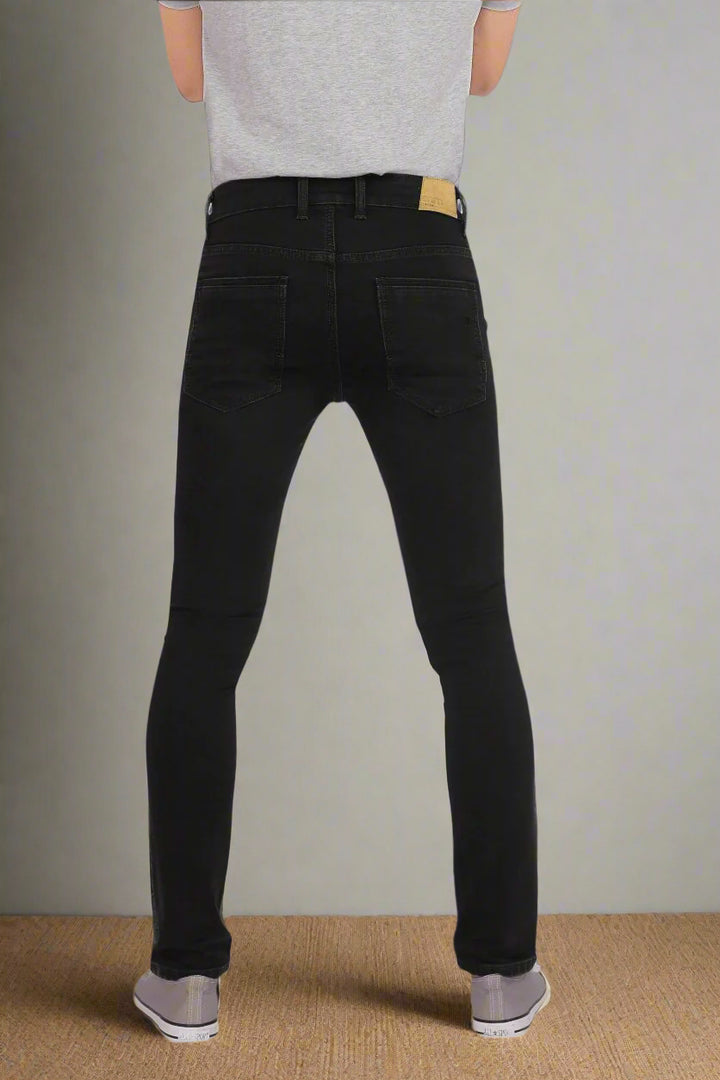 Custom made Carbon Black Slim Fit Jeans Pants for Men