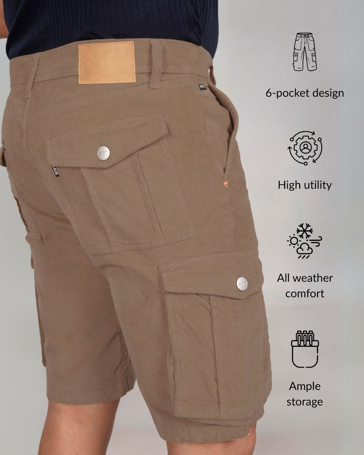 Custom Made Khaki Men's Cargo Shorts