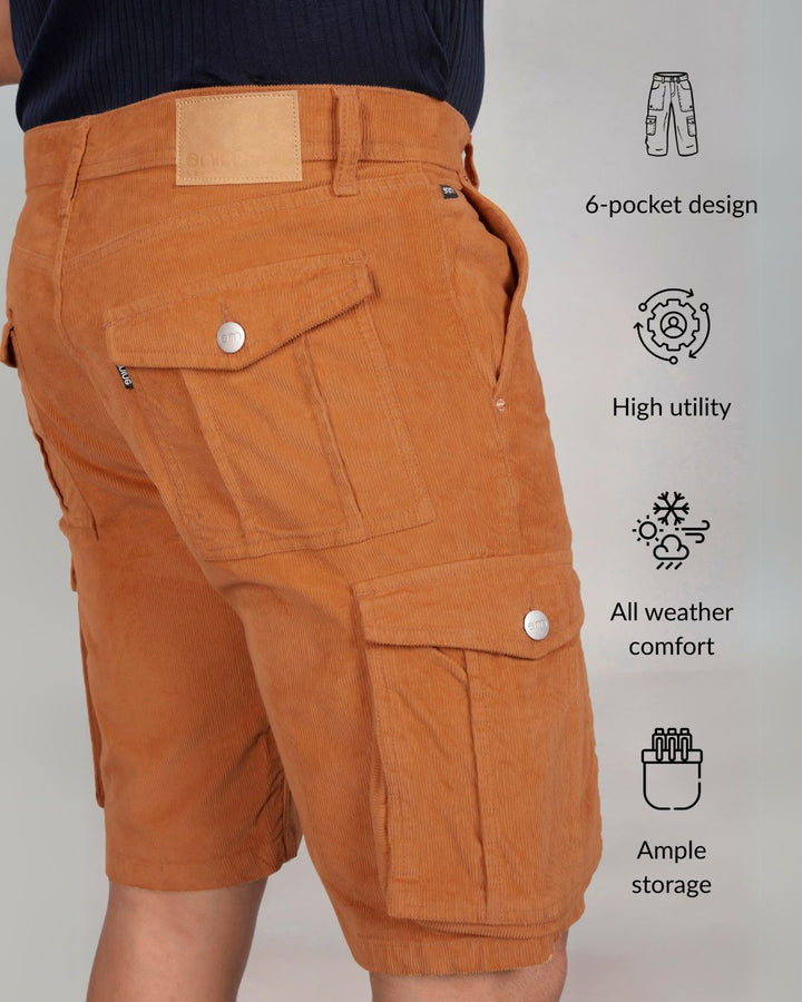 Custom Made Almond Men's Cargo Shorts