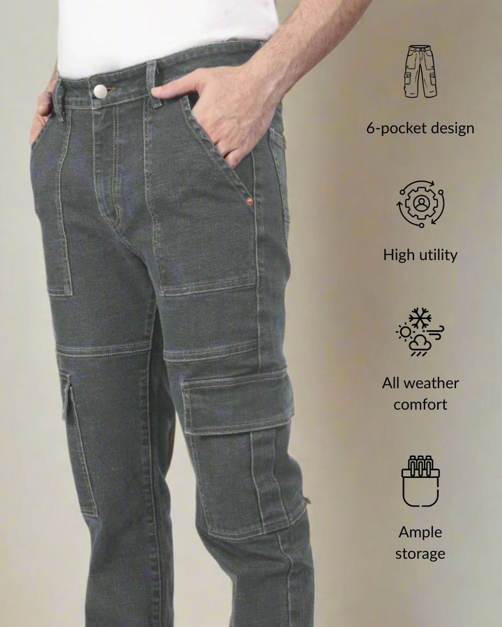 Custom Made Charcoal Men's Neo Cargo