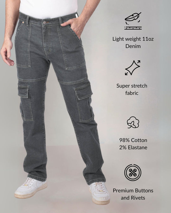 Custom Made Charcoal Men's Neo Cargo