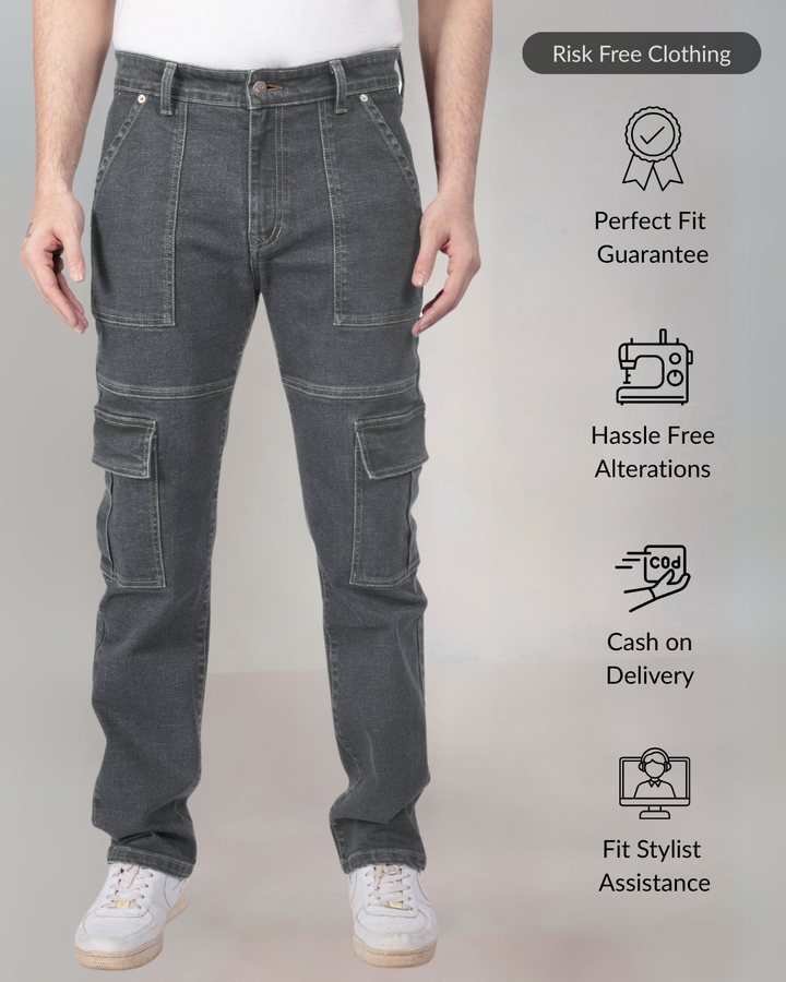 Custom Made Charcoal Men's Neo Cargo