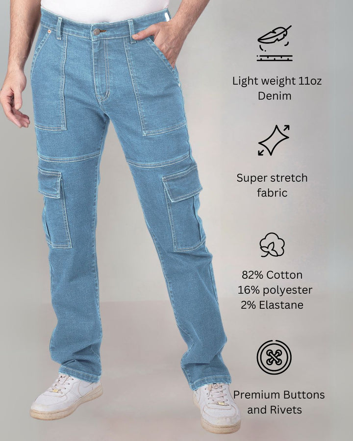 Custom Made Glacier Blue Men's Neo Cargo 