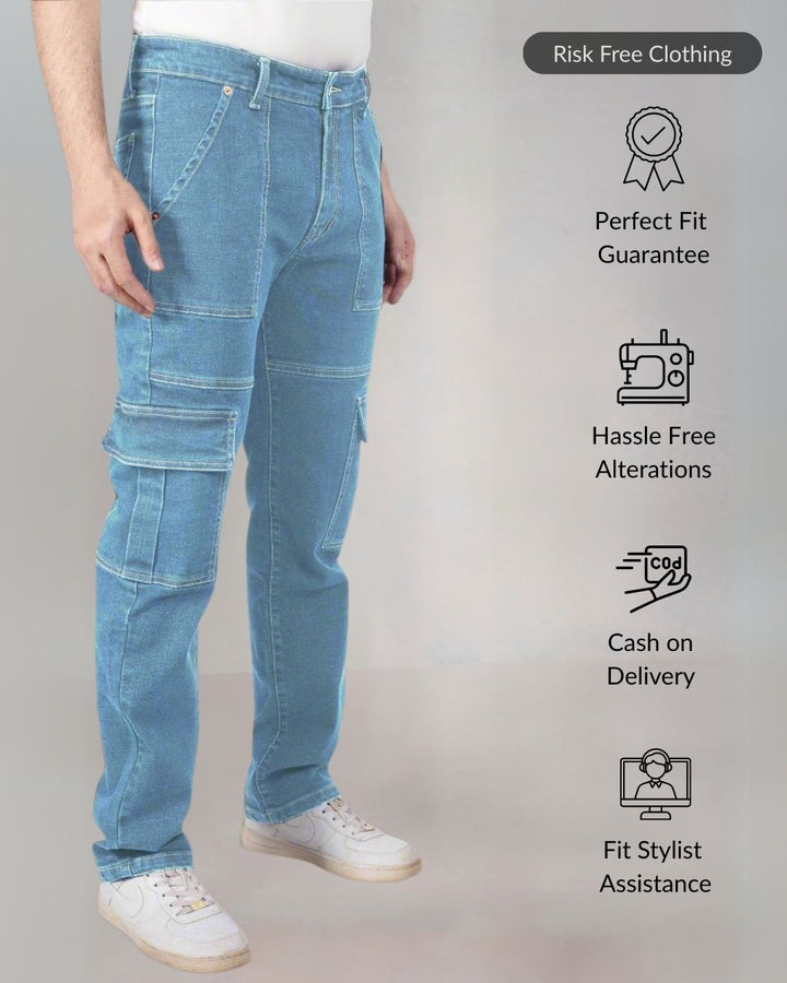 Custom Made Glacier Blue Men's Neo Cargo 