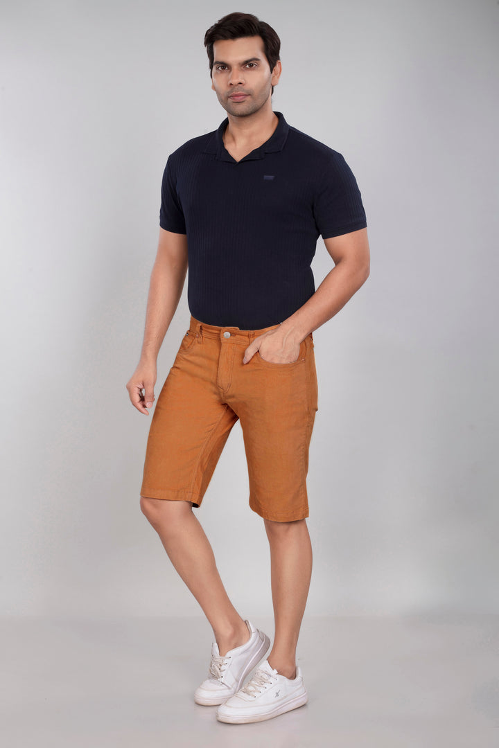 Custom Made Almond Corduroy Shorts