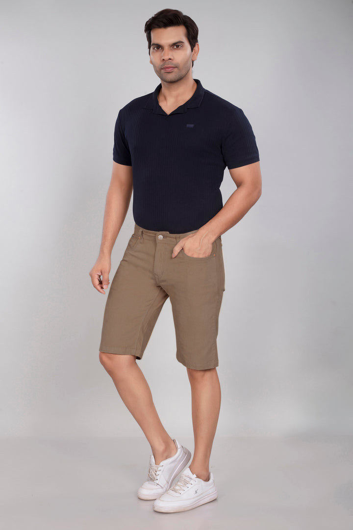 Custom Made Khaki Men's Corduroy Shorts