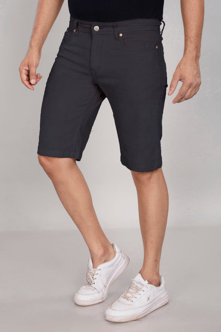 Custom Made Navy Blue Men's Corduroy Shorts