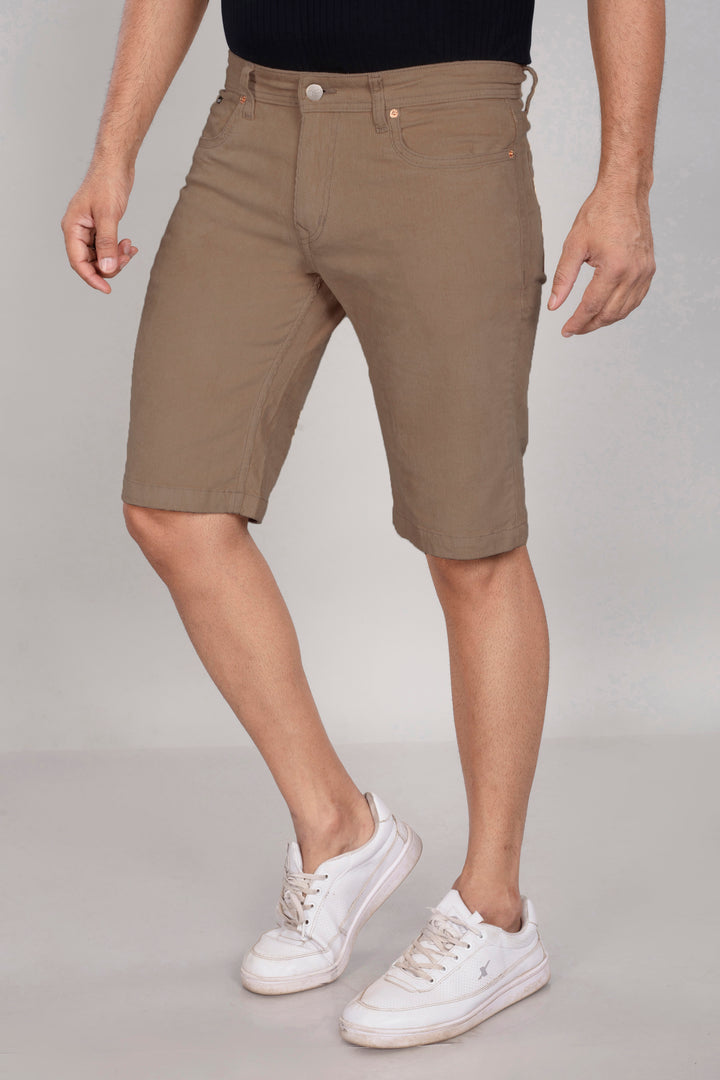 Custom Made Khaki Men's Corduroy Shorts