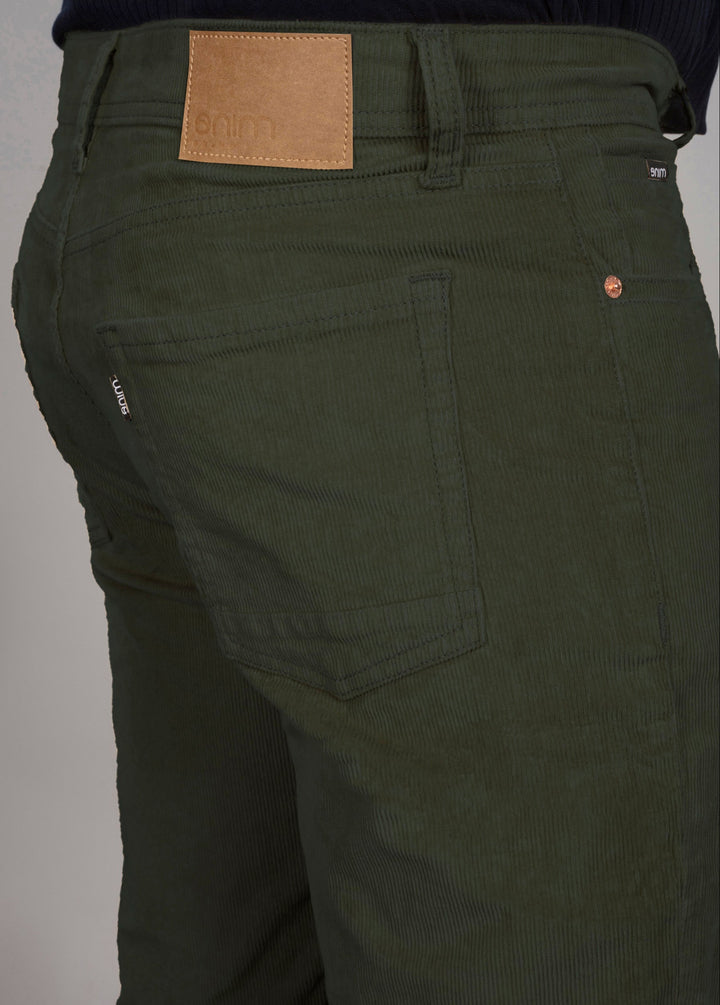Custom Made Olive Green Men's Corduroy Shorts