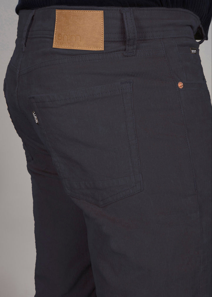 Custom Made Navy Blue Men's Corduroy Shorts