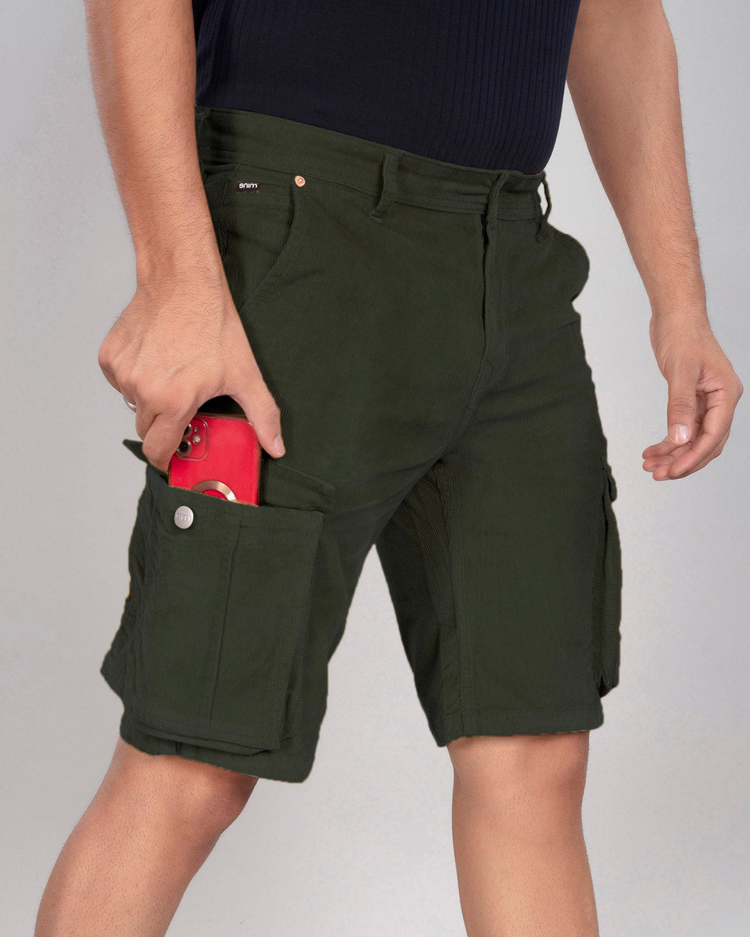 Shop Custom Made Deep Space Blue Mens Cargo Shorts Online – Enim