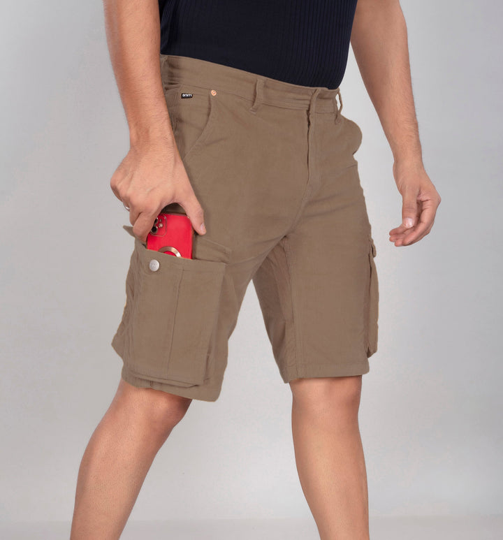 Custom Made Khaki Men's Cargo Shorts
