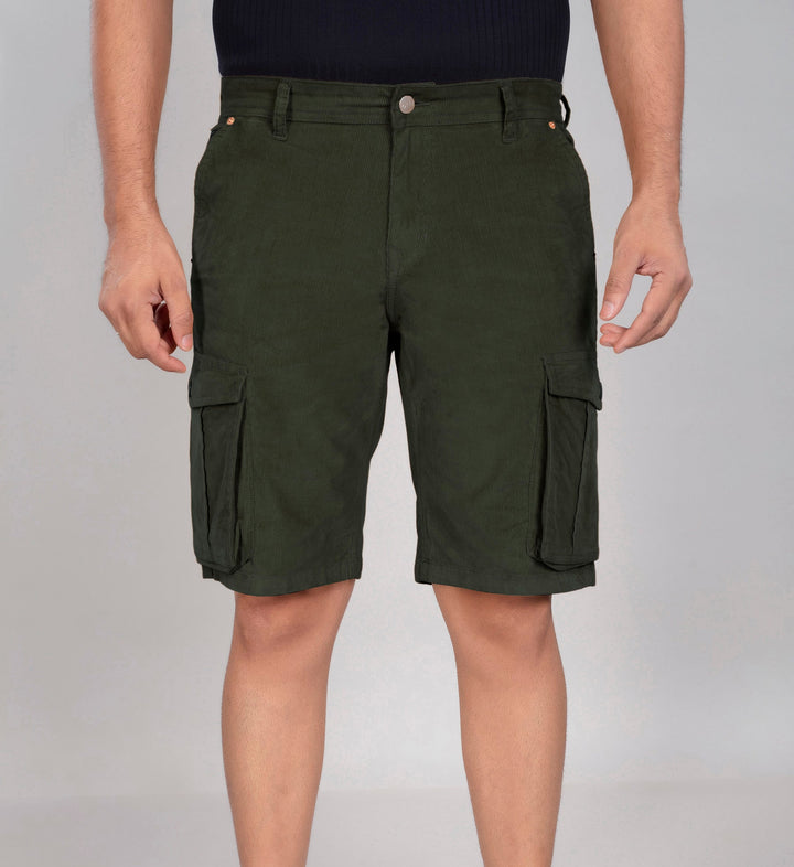 Custom Made Olive Green Men's Cargo Shorts