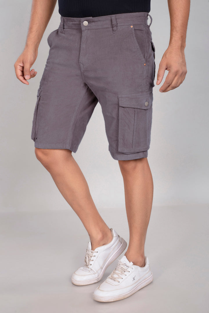 Custom Made Dark Grey Men's Cargo Shorts