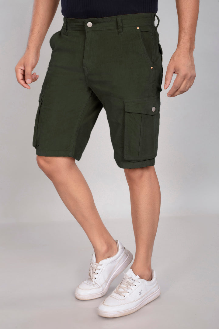 Custom Made Olive Green Men's Cargo Shorts