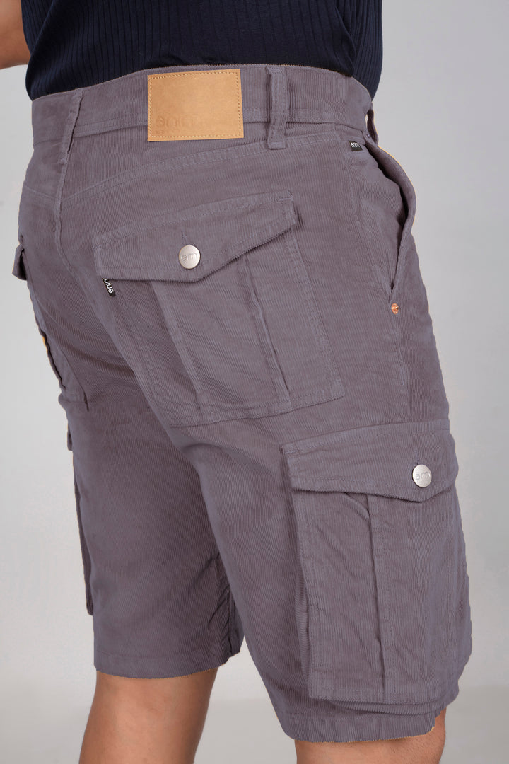Custom Made Dark Grey Men's Cargo Shorts