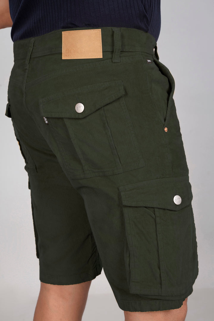 Custom Made Olive Green Men's Cargo Shorts