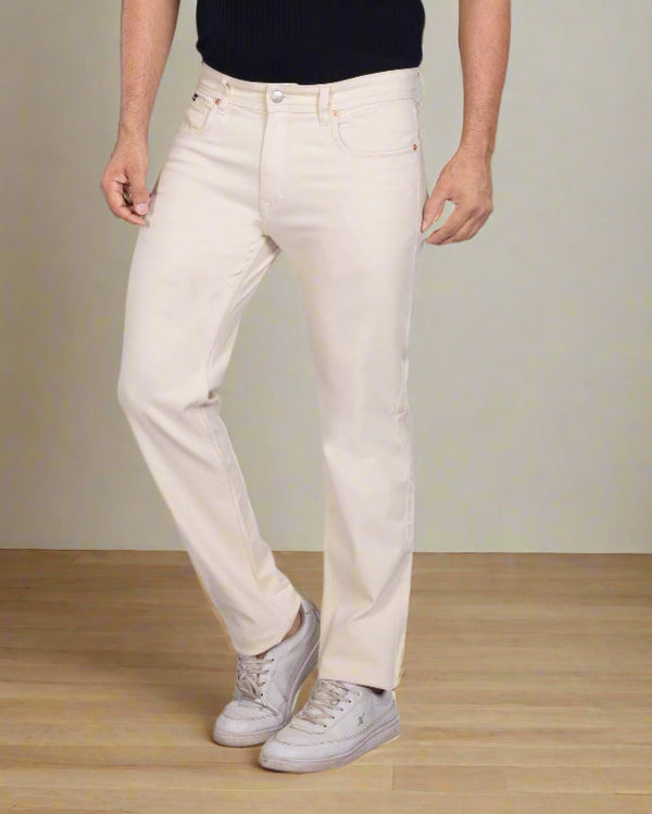 Ecru Denim Jeans