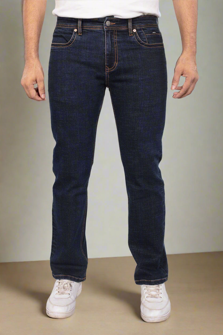 Custom made Deep Space Blue Slim Fit Jeans Pants for Men