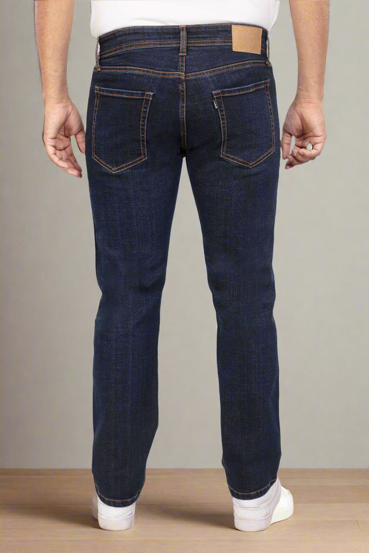 Custom made Deep Space Blue Slim Fit Jeans Pants for Men