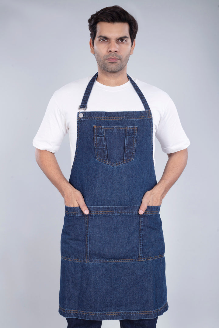 Custom Made Deep Space Blue Apron 