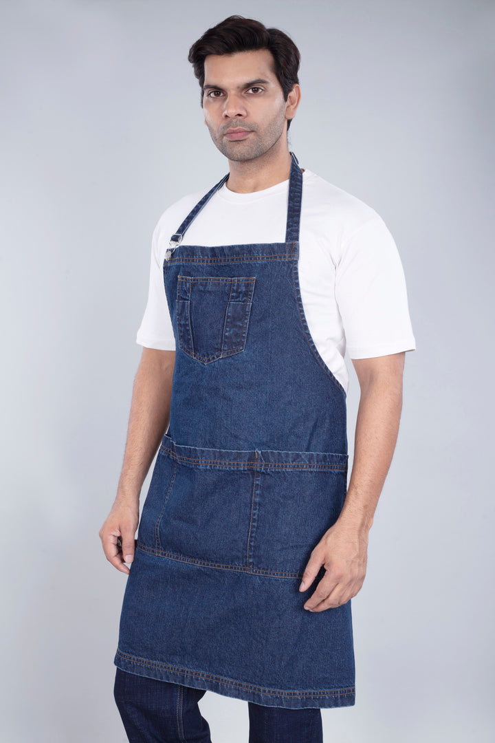 Custom Made Deep Space Blue Apron 
