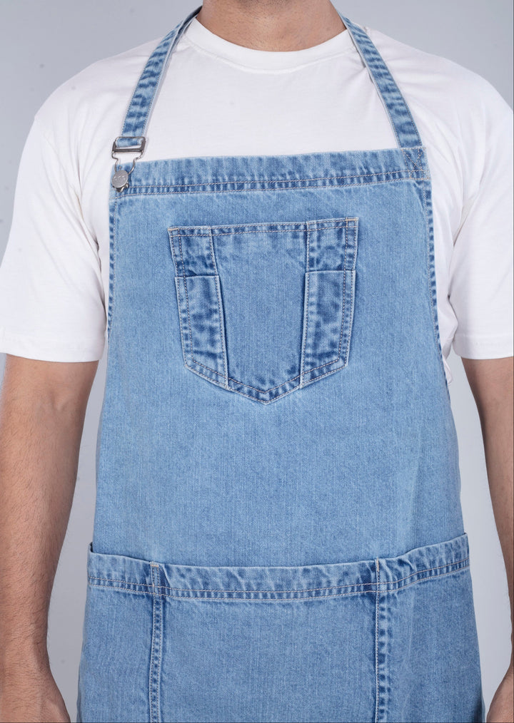 Custom Made Glacier Blue Apron 