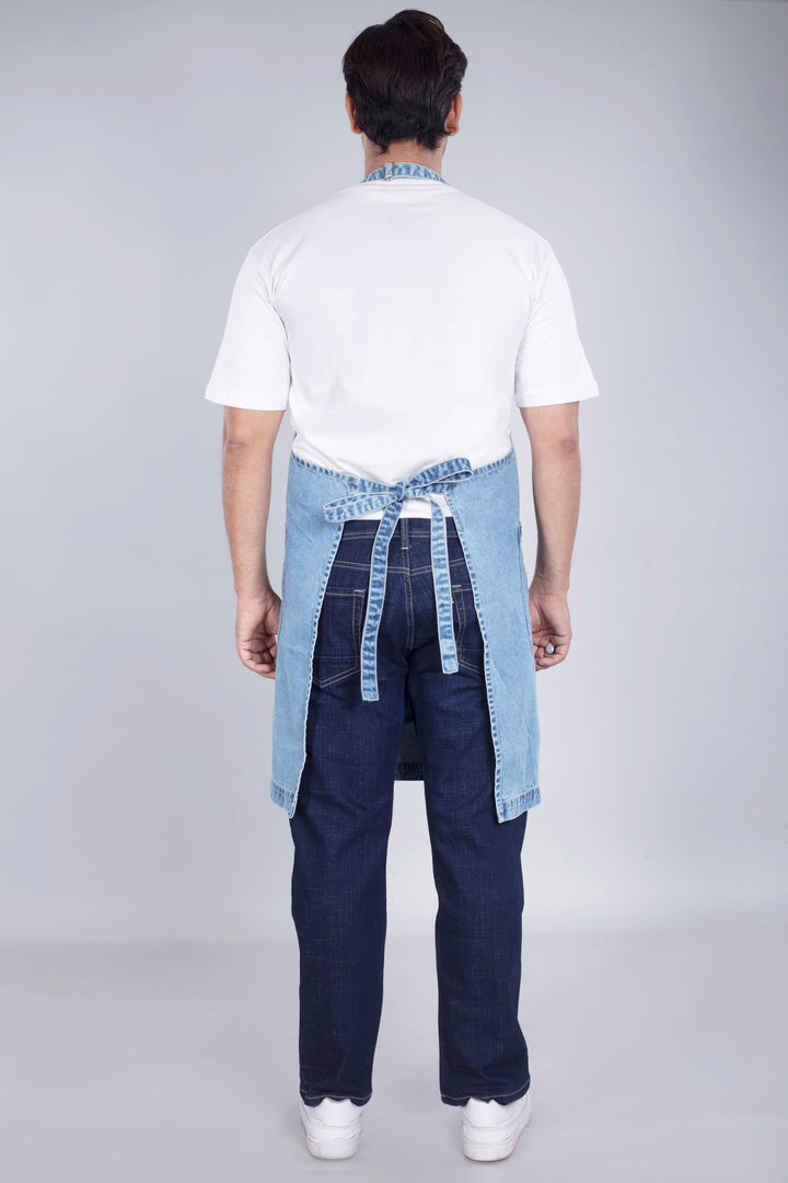 Custom Made Glacier Blue Apron 