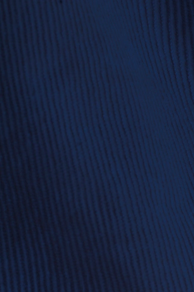 Custom Made Navy Blue Men's Corduroy Shorts