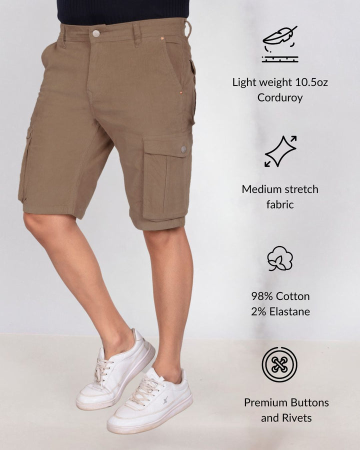 Custom Made Khaki Men's Cargo Shorts