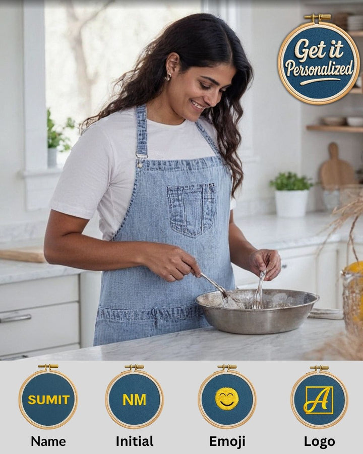 Custom Made Glacier Blue Apron