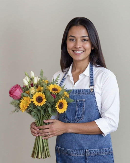 Mid Blue Denim Gordon Aprons