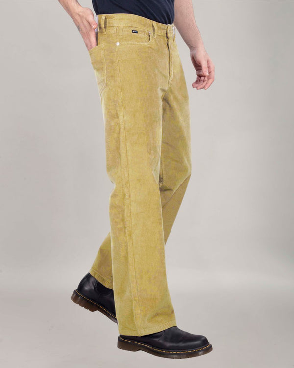 Beige Corduroy Relaxed Fit